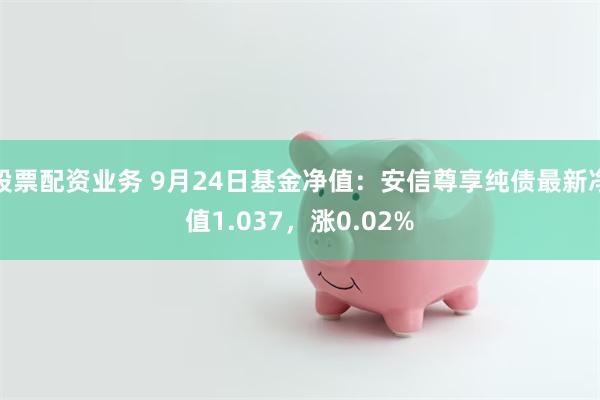 股票配资业务 9月24日基金净值：安信尊享纯债最新净值1.037，涨0.02%