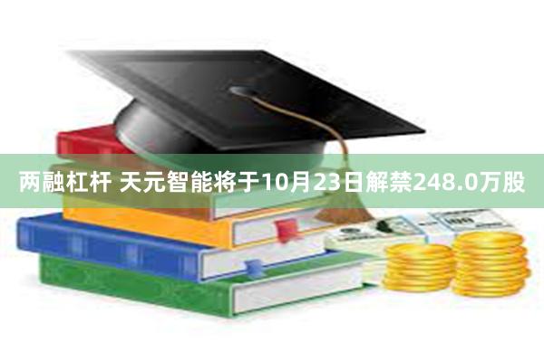 两融杠杆 天元智能将于10月23日解禁248.0万股